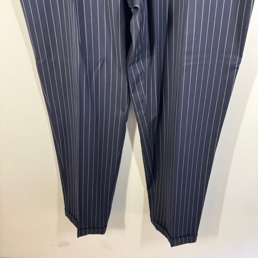 Canali Navy Pinstripe Wool Blazer Set Size 54L Made in Italy Classic Tailored - Picture 12 of 16